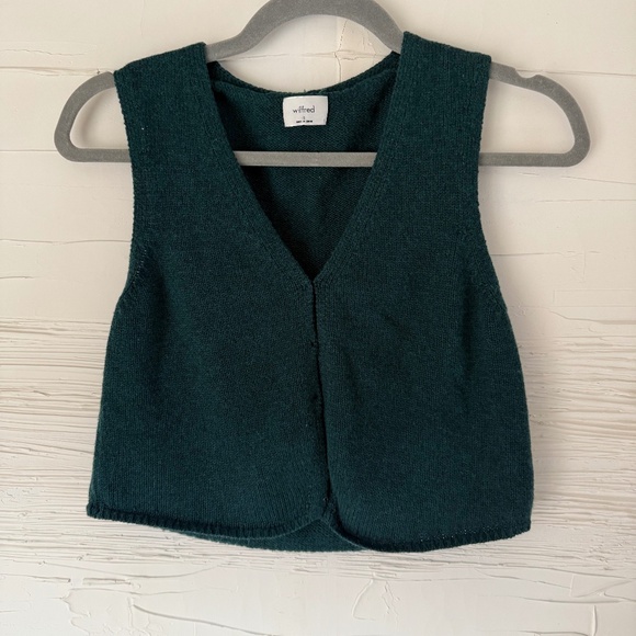 Aritzia | Wilfred | Basque Vest | Small | Dark Green - Picture 2 of 8